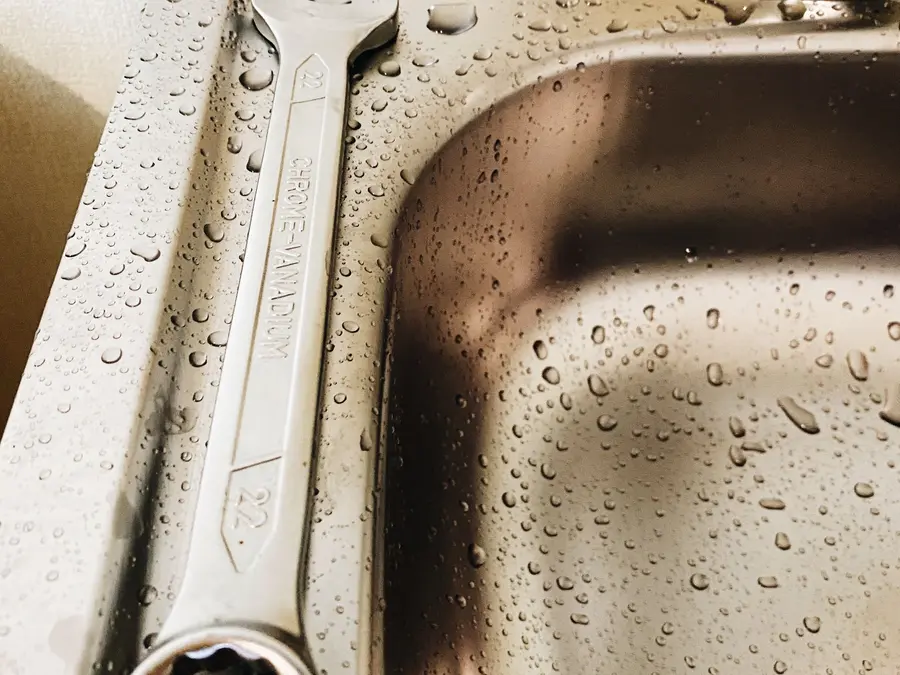 Plumber work in a home